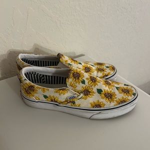 Sunflower slip on vans